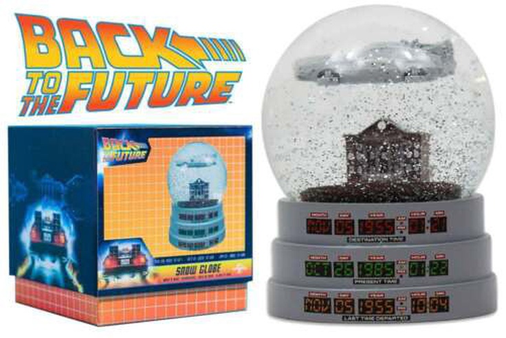 Sgbttf01 - Ritorno Al Futuro - Snow Globe (65mm) - Delorean Gadget