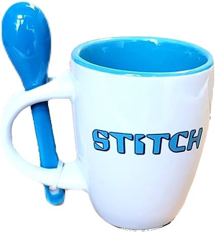 Disney Stitch Ceramic Espresso Mug with Spoon